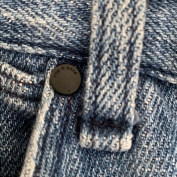 rag & bone Nihon Selv Two Tone High Rise Straight Leg Jean - Picture 12 of 15